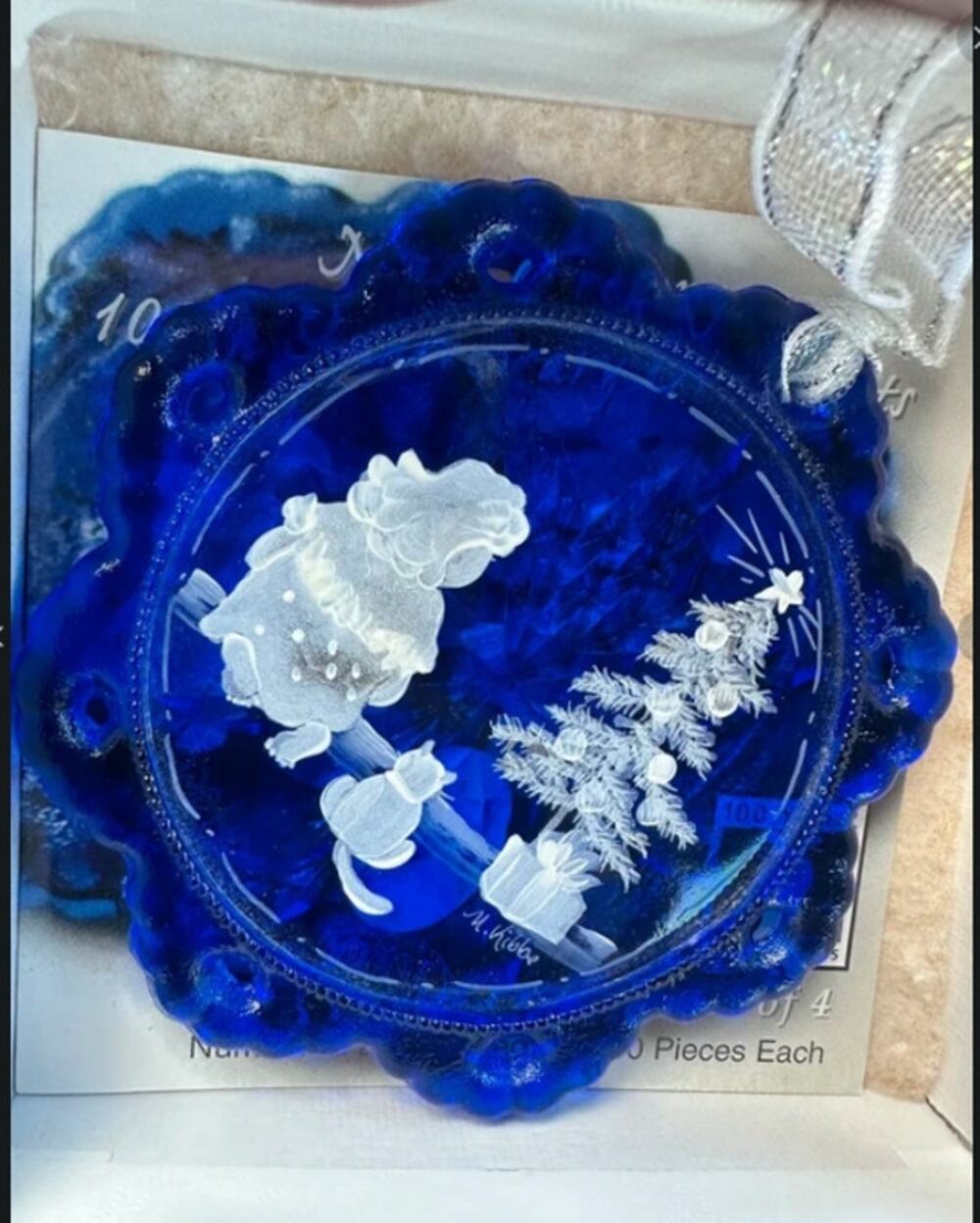 Fenton Glass Ornament 100th Anniversary Mary Gregory